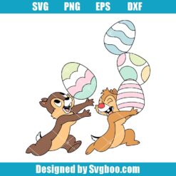 Chip And Dale Easter Baby Svg