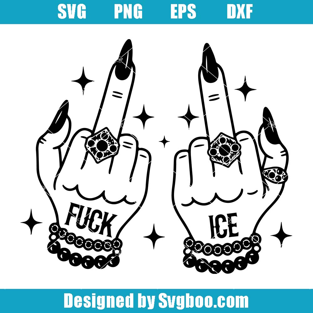 Funny Fuck Ice Svg, Abolish ICE Svg, Activism Apparel Svg Funny Fuck Ice Svg