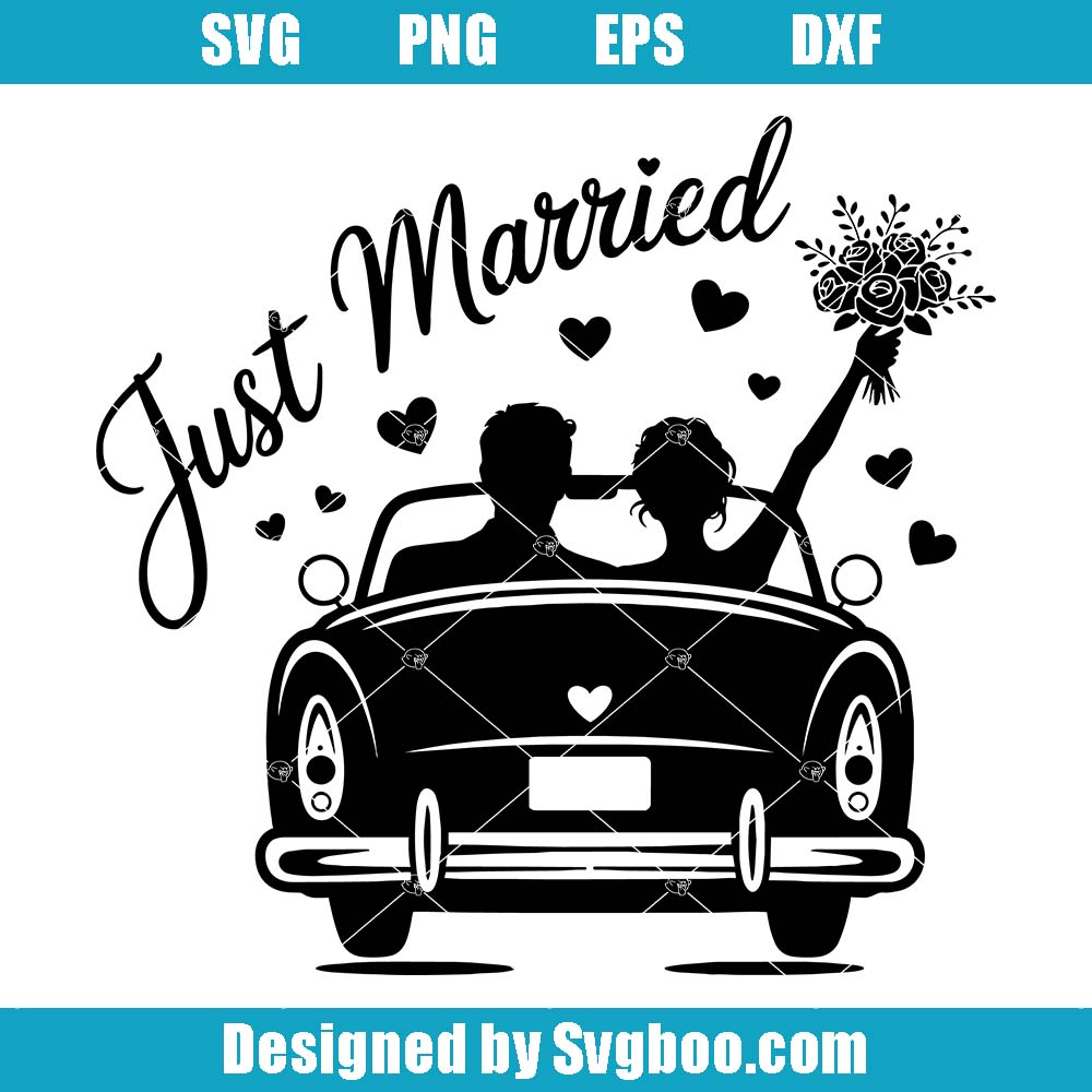 Just Married Svg, Wedding Bridesmaid Svg, Wedding Party Svg