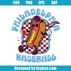 Philly Baseball Hotdog Svg