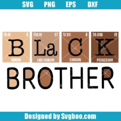 Black Brother Svg