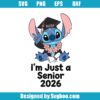 Cute Blue Stitch Graduation Svg