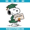 Cute Dog In Cap And Gown Svg
