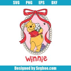 Disney Pooh Bear Bow Svg