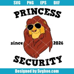 Disney Princess Security Mufasa Svg
