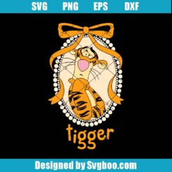 Disney Tigger Bow Svg