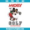 Mickey Golf Adventures Svg