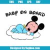 Mickey Mouse Baby On Board Svg