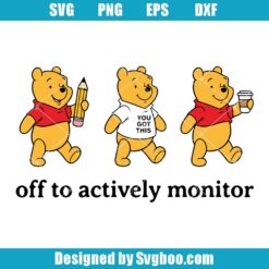 Pooh Testing Day Svg
