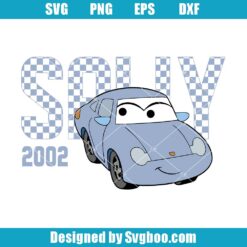 Sally Cars Disney Pixar Svg