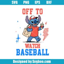 Stitch Baseball Svg
