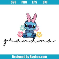 Stitch Grandma Est 2026 Svg