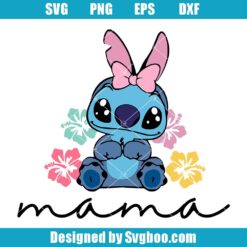 Stitch Mama Est 2026 Svg