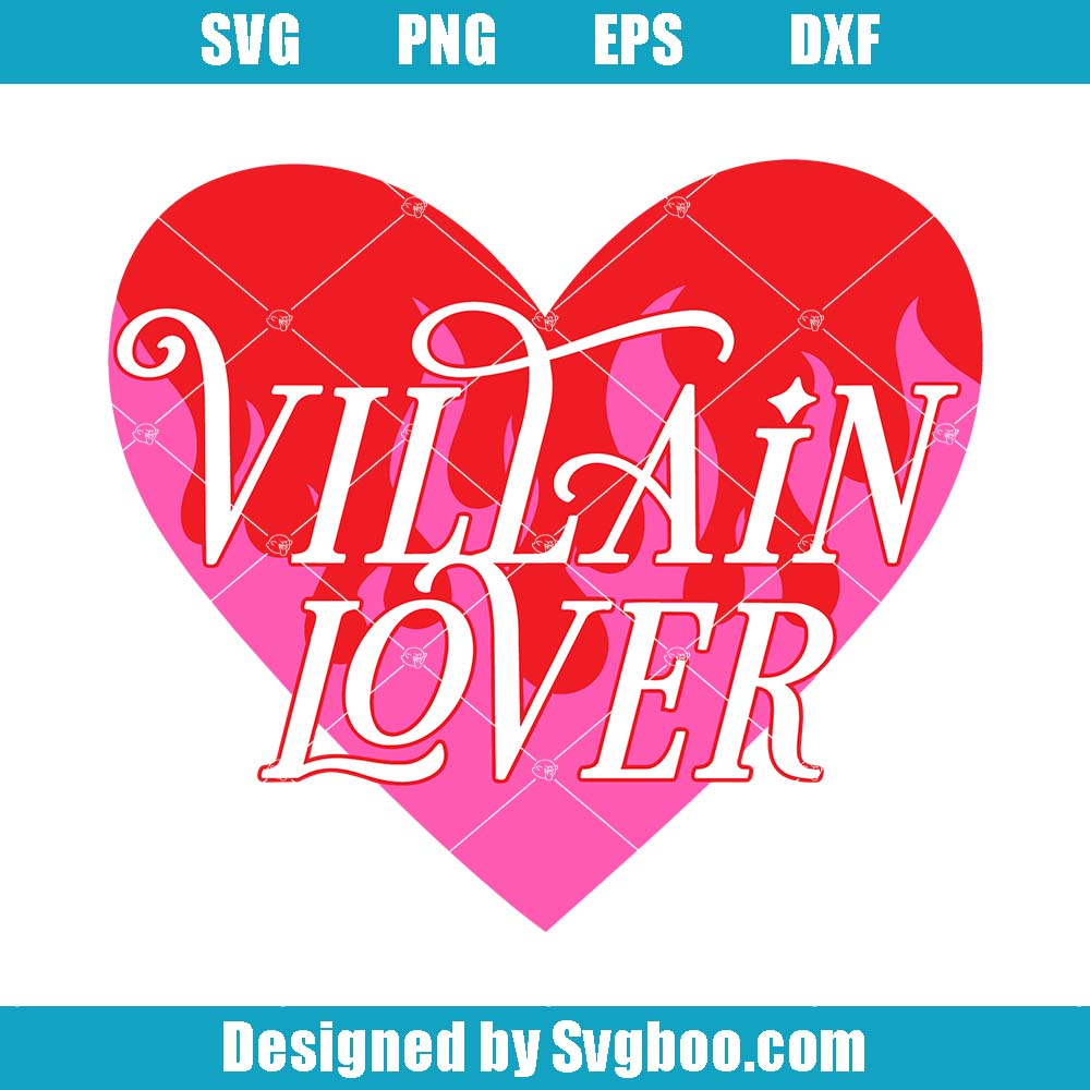 Villain Lover Svg, Romantasy Enemies To Lovers Svg, Smut Smutty Svg Villain Lover Svg
