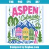 Aspen Colorado Ski Resort Svg
