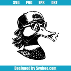 Mallard Duck Trucker Hat Sunglasses Svg