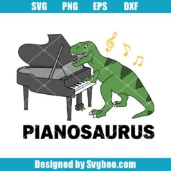 Pianosaurus Best Piano Pianist Piano Player Svg