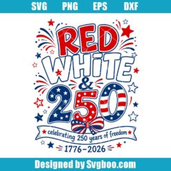 Red White And 250 Svg