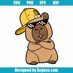 Cool Capybara Svg