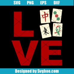 Mahjong Love Svg