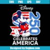 Mickey Celebrates America Svg