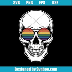 Pride Skull Svg