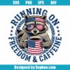 Running On Freedom And Caffeine Svg