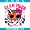 Glam Tiger with Bow Svg