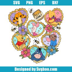 Vintage Honey Bear And Friends Svg