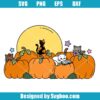 Bookish Pumpkin Patch Cats Svg Design