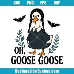 Funny Gothic Goose Halloween SVG Design
