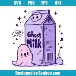 Ghost Milk Halloween Juice Box Svg