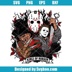 Horror Movie Killers Dark Gothic Roses SVG Design