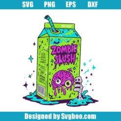 Zombie Slush Halloween Juice Box Svg