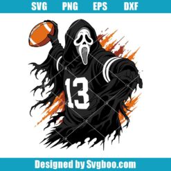 Ghostface Football SVG Design