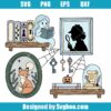 Halloween Mystery Bookshelf SVG Design