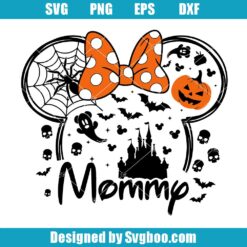 Mommy Halloween Mouse Head SVG Design