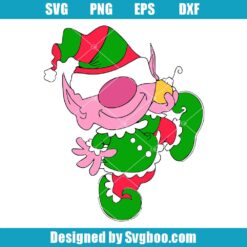Cute Pink Christmas Elf SVG Design