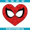 Heart Face Spiderman SVG Design