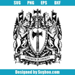 Reimagined House Cerwyn Heraldry SVG Design