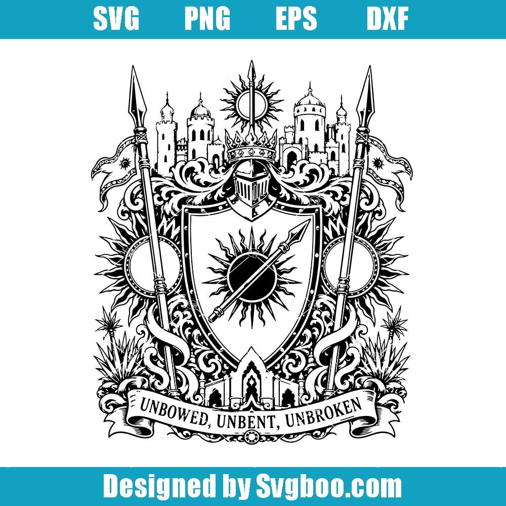 Sun and Spear Dorne Crest SVG Design - House Martell Heraldry Cutfile Sun and Spear Dorne Crest SVG Design